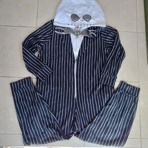 Disney Nightmare Before Christmas Jack Skellington Adult Pajamas Costume Sz 3X